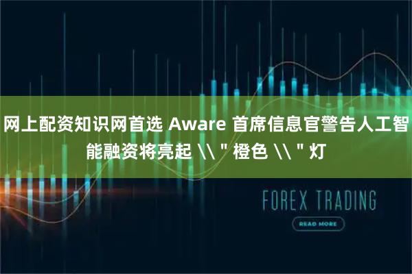 网上配资知识网首选 Aware 首席信息官警告人工智能融资将亮起 \"橙色 \"灯